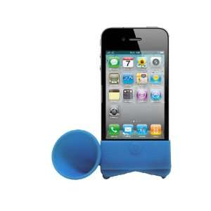 com Blue Cute Horn Stand Speaker for Apple Iphone 4 & 4g  Players 