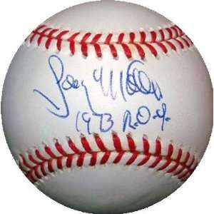 Gary Matthews autographed Baseball inscribed ROY 1973  