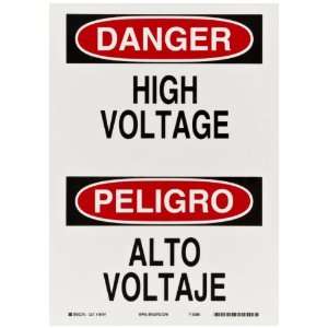   Spanish, Header Danger/Peligro, Legend High Voltage/Alto Voltaje
