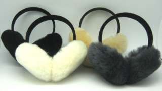 BEST LambsWool SheepSkin Fur Earmuffs Hat Many Colors D  