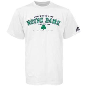  adidas Notre Dame Fighting Irish White Ambush T shirt 