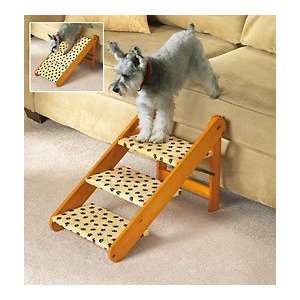  Pet Convertible Ramp 3 Step Dog Cat Stairs: Pet Supplies