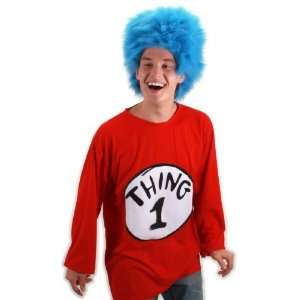 Lets Party By Elope Dr. Seuss Thing 1 Adult Costume Kit / Red/White 
