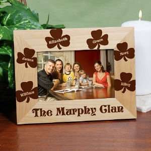    Personalized Irish Family Wood Picture Frame
