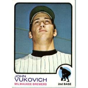  1973 Topps # 451 John Vukovich Milwaukee Brewers Baseball 