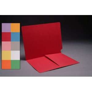 11pt Color Folders, Full Cut End Tab, Letter Size, 1/2 Pocket Inside 