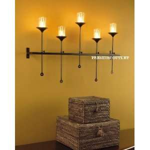  IRON WROUGHT CANDLE HOLDERS
