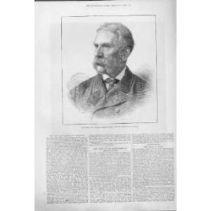  W P Adam Governor Madras India 1880 Portrait