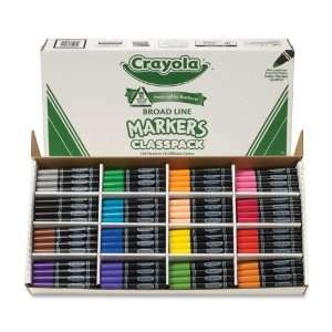   Markers, Broad Point, 16 Assorted Colors, 256/pack