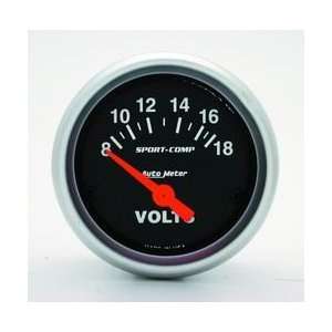  Auto Meter 3391 SPORT COMP Voltmeter Gauge: Automotive