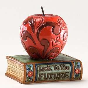  Enesco Jim Shore Heartwood Creek Mini Apple on Book 
