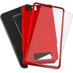   Combo Case & Holster for Motorola DROID X & DROID X2, Red Electronics