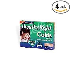 Breathe Right Nasal Strips with Vicks Mentholated Vapors for Colds 