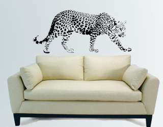 African Cheetah Jaguar Leopard Vinyl Wall Mural Decal  
