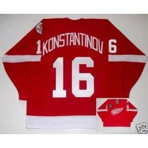  VLADIMIR KONSTANTINOV Red Wings Jersey 1998 CUP PATCH   X 