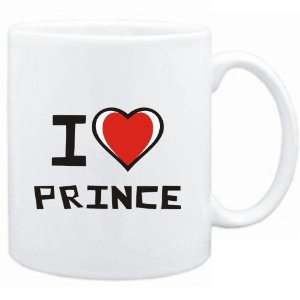  Mug White I love Prince  Last Names