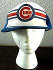 CHICAGO CUBS vintage trucker cap 1979 logo baseball hat OG w/ stripes