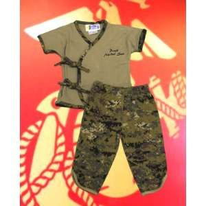 5900W Proud Marine Son Pant & Shirt Set Marine Corps Woodlands Camo 