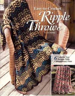 EASY TO CROCHET RIPPLE THROWS CROCHET AFGHAN PATTERNS  