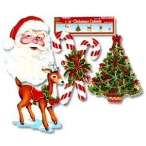  Beistle Xmas Cutouts 16 Assorted Design (24 Pack): Home 