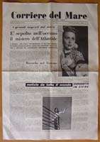 GIULIO CESARE On Board Newspapers 1954 Marilyn Monroe  
