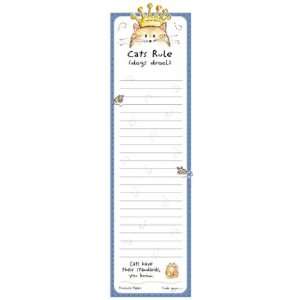   Papers Cat Note Book and Pencil Cats Rule Dogs Drool