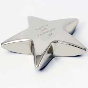  Personalized Engraved Star Paperweight  Unique Fathers Day 