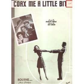  Sheet Music Coax Me A Little Bit Andrew Sisters 132 
