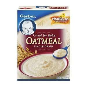 Gerber Single Grain Oatmeal:  Grocery & Gourmet Food