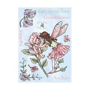  Crafters Companion Flower Fairy Cling Stamp Set 4X 6 
