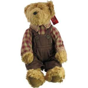 Russ Berrie Bears of the Past Ferguson Dressed Country Boy Teddy Bear 