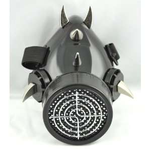 Devil Horn Industrial Spike Gas Mask Cosplay Anime Goth Respirator 