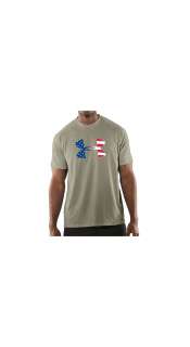 Mens Big Flag Logo Under Armour Tech Shortsleeve T Shirt  