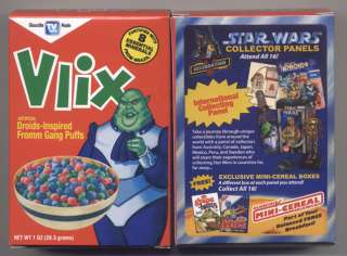 Star Wars Celebration V Exclusive Vlix Mini Cereal Box  