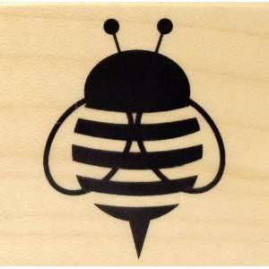  Bumblebee / Honey Bee Wood Mounted Rubber Stamp: Arts 