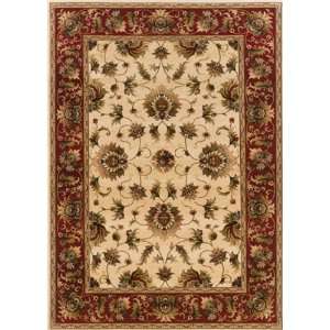  Kingdom Collection Floral Machine Made Wool Area Rug 7.90 