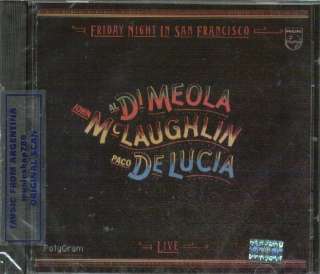 PACO DE LUCIA AL DI MEOLA JOHN MCLAUGHLIN FRIDAY CD  