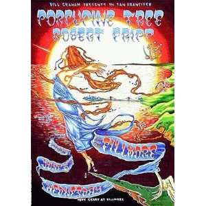  Porcupine Tree Robert Fripp Fillmore Concert Poster