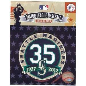  2012 Seattle Mariners 35th Anniversary Patch: Sports 