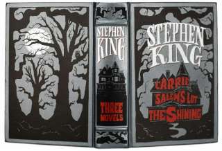 STEPHEN KING ~ 3 NOVELS ~ LEATHER BOUND GIFT ED The Shining CARRIE 