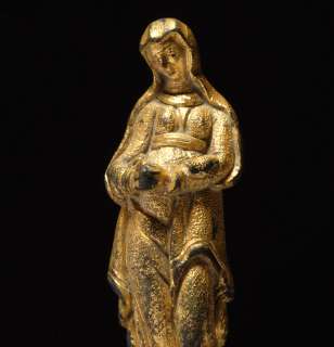   bronze figure of the Virgin Mary, dating to the 15th 16th Century A.D