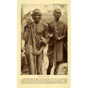  1928 Print Ndorobo Hunter Ethnic Anthropology Africa 