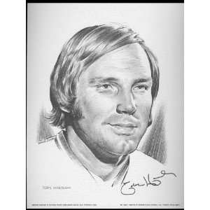  1974 Toby Harrah Texas Rangers Lithograph Sports 