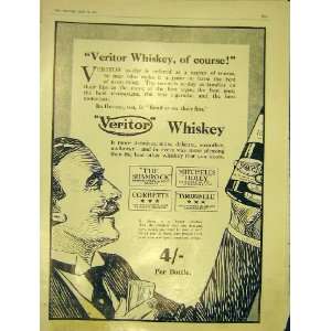  Veritor Whisky Advert Sketch Advertisement Print 1913 
