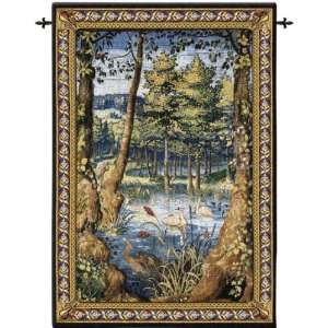  Verdure with Animals Wall Tapestry Medium, Wool and 
