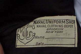 WWII US NAVY CAPTS UNIFORM 1941 USNA GRAD USS LEXINGTON SURVIVOR 