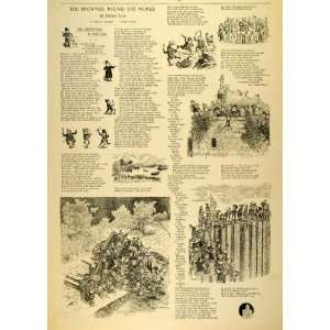 1893 Print Palmer Cox Elves Mythology The Brownies Scottish Stories 