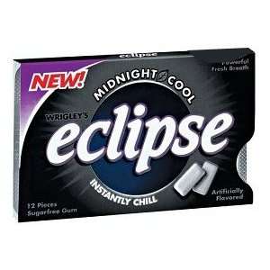 Eclipse Gum Midnight Cool 12 Packs  Grocery & Gourmet Food