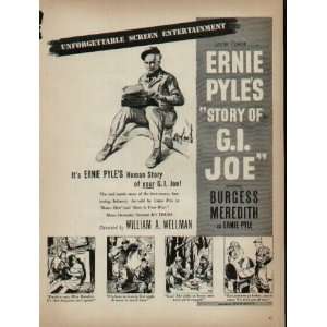  Ernie Pyles STORY OF G.I. JOE starring Burgess Meredith as Ernie 