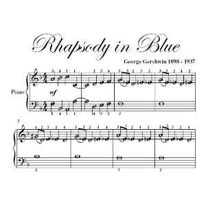   Blue George Gershwin Easiest Piano Sheet Music George Gershwin Books